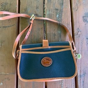 DOONEY BOURKE LEATHER CROSSBODY BAG, inside tagged, good condition, MINI